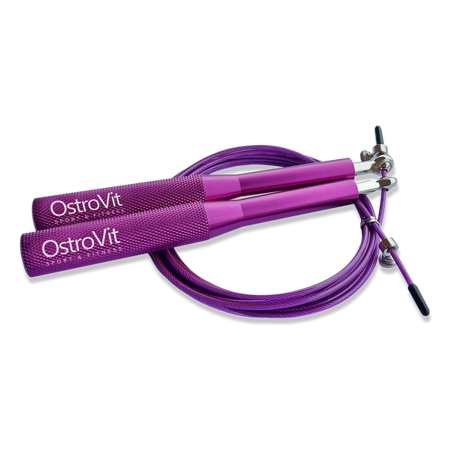 OstroVit Metal Skipping Rope (Coarda de sarit metalica) - 3m, VIOLET