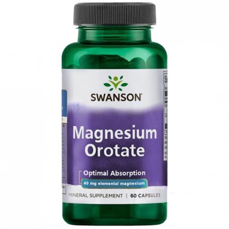 Swanson Magnesium Orotate, 654 mg - 60 Capsule