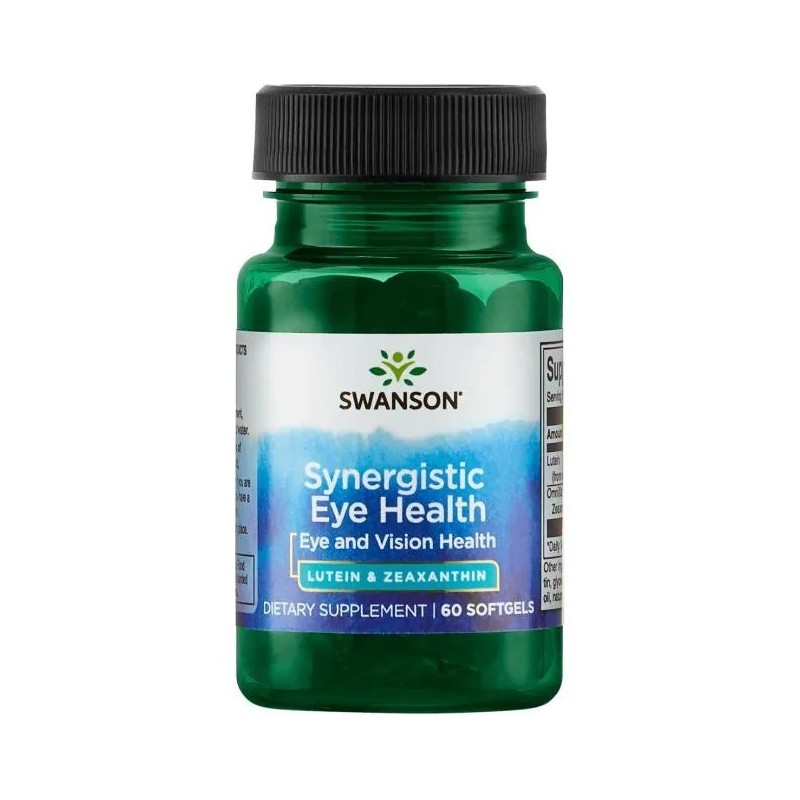 Swanson Synergistic Eye Health Lutein & Zeaxanthin (pentru ochi sanatosi) - 60 Capsule Beneficii Luteina &amp; Zeaxantina- puter