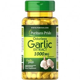 PURITAN'S PRIDE Odorless Garlic (usturoi inodor) 1000mg - 100 Capsule Beneficiile usturoiului inodor: poate ajuta la scaderea te