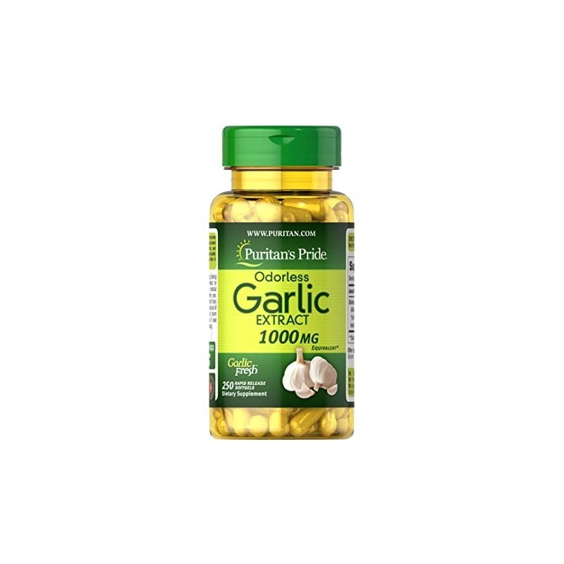 PURITAN'S PRIDE Odorless Garlic (usturoi inodor) 1000mg - 100 Capsule Beneficiile usturoiului inodor: poate ajuta la scaderea te