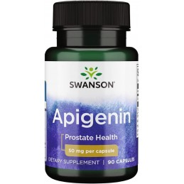 Supliment alimentar Apigenin (pentru prostata) 50 mg, 90 Capsule, Swanson Beneficii Apigenin- sprijina sanatatea prostatei, prom