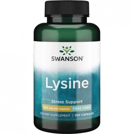 Swanson L-Lysine - 500mg Free-Form - 100 capsule