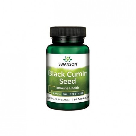 Swanson Chimen negru, Black Cumin Seed 400 mg, 60 Capsule