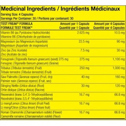 PHARMA FREAK Test Freak - 120 Capsule Beneficii Test Freak- un stimulent natural unic, stimuleaza producerea testosteronului, cr