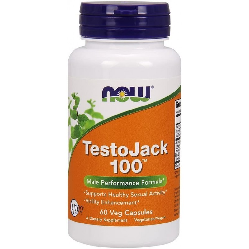 TestoJack 100, 60 Capsule, Creste in mod natural nivelul de tes-tosteron, amelioreaza tulburarile sexuale Beneficii TestoJack 10