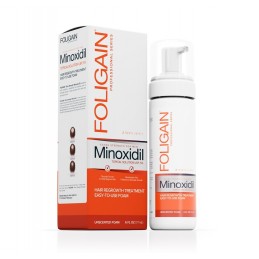 FOLIGAIN MINOXIDIL 5% Spuma regenerare par pentru Barbati (177ml) 3 luni FOLIGAIN MINOXIDIL FOAM pentru Barbati este o spuma alb