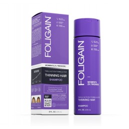 FOLIGAIN Sampon pentru regenerarea parului pentru femei 2% Trioxidil® (8oz) 236ml Minoxidil este dovedit clinic pentru a regener