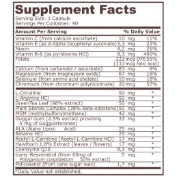 Heart Support (Suport pentru inima) - 90 Capsule Beneficii HEART SUPPORT- ajuta la imbunatatirea functionarii sistemului cardiov