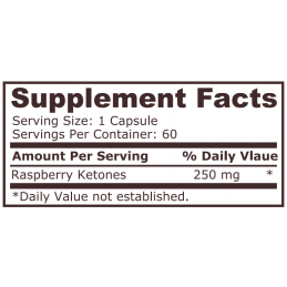 Supliment alimentar Raspberry ketones (Cetone de zmeura) - 60 Capsule, Pure Nutrition USA Beneficiile pentru sanatate ale cetone