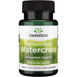 Full Spectrum Watercress (Nasturel), 400mg 60 Capsule- Ajuta la scaderea tensiunii arteriale, imbunatateste sanatatea ochilor Be