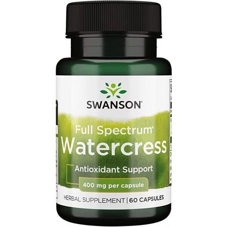 Swanson Full Spectrum Watercress (Nasturel), 400mg - 60 Capsule