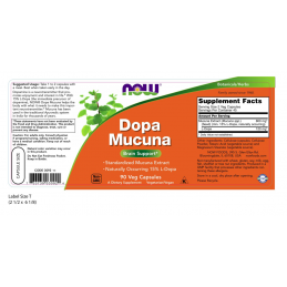 L-DOPA Mucuna, 90 Capsule, Creste energia mentala si fizica, stimuleaza starea de spirit, imbunatateste libidoul Beneficii Mucun