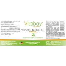 Vitamina D3 10.000 UI, 120 Comprimate, Ajuta la mentinerea sanatatii oaselor, suport pentru sistemul imunitar Beneficii Vitamina