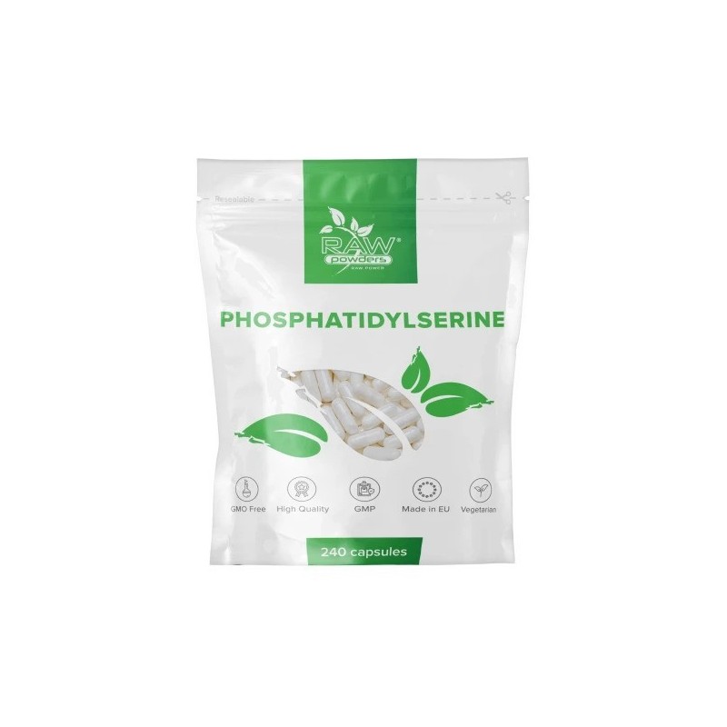 Raw Powders Phosphatidylserine (Fosfatidilserina) 100 mg - 240 Capsule Beneficii Fosfatidilserina- regleaza lipicitatea si fluid