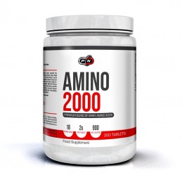 Amino 2000, 300 tablete (Aminoacizi masa musculara) Beneficii Amino 2000: aminoacizii reprezinta temelia muschilor, reduc degrad