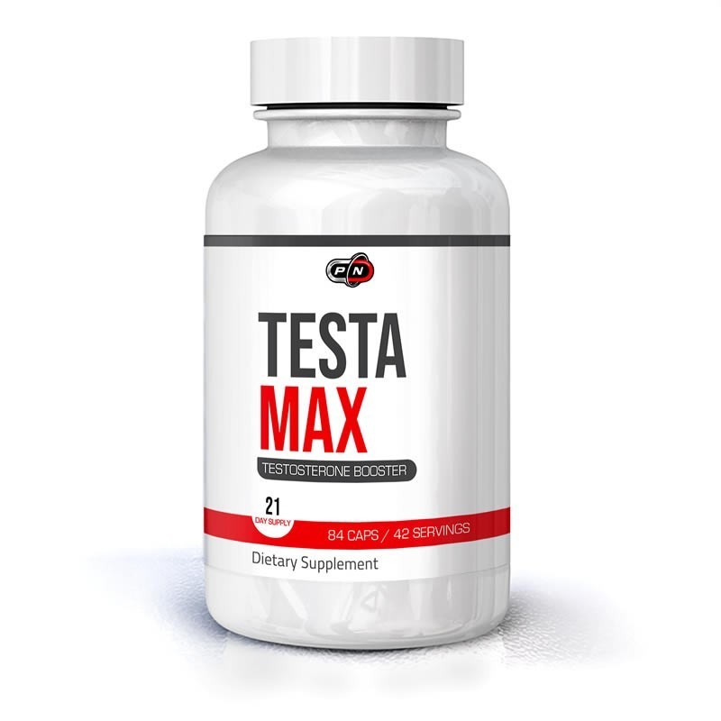 Supliment alimentar Testa Max, D-aspartic, 84 capsule- Pure Nutrition USA Beneficii Testa Max: crește producția de tes-tosteron 