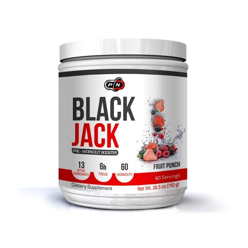 Pure Nutrition USA Black Jack 750 grame, Oxid Nitric Puternic Beneficii Black Jack: efect puternic in doar 15 minute de la admin