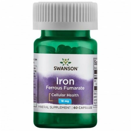 Swanson IRON (Fier) 18 mg - 60 Capsule