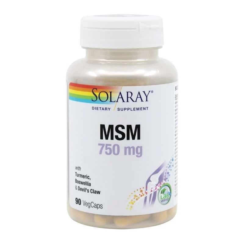 MSM (METILSULFONILMETAN), 750 mg - 90 capsule Beneficii MSM- ajuta in reducerea durerilor in artrita reumatoida osteoartrita, sp