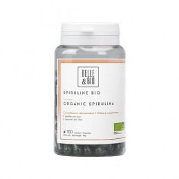 Spirulina Bio, 100 Capsule, In caz de oboseală, ofera vitalitate corpului, creste energia și tonusul Beneficii Spirulina Organic