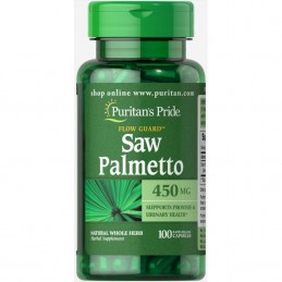 PURITAN'S PRIDE Saw Palmetto 450mg - 100 Capsule Beneficii Saw Palmetto- poate sustine sanatatea prostatei, imbunatateste functi