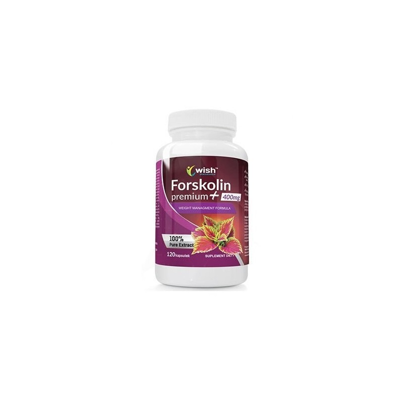 Forskolin Premium Plus 400mg, 120 Capsule, Ajuta la inhibarea productiei de grasime in celule, este un suport pentru metabolism 