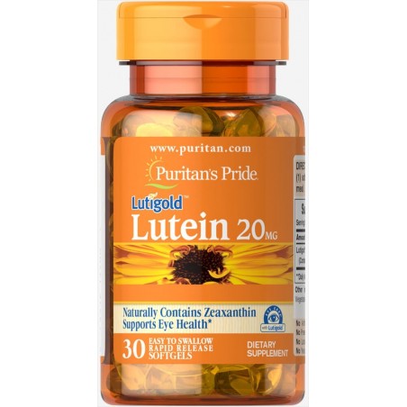 PURITAN'S PRIDE Luteina (cu Zeaxantina) 20mg - 30 Capsule