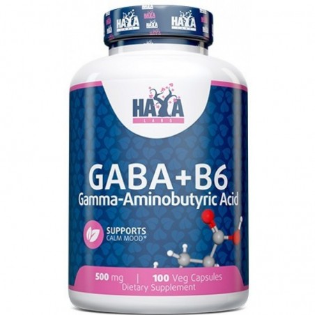 HAYA LABS GABA + B6 - 100 Capsule