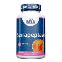 HAYA LABS Serrapeptase 40.000 - 90 Capsule Beneficii Serrapeptase- poate ajuta la promovarea sanatatii oaselor si articulatiilor