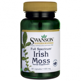 Swanson Full Spectrum Irish Moss (muschi irlandez) 400 mg - 60 Capsule Beneficii Irish Moss- sustine sanatatea tiroidei, sprijin