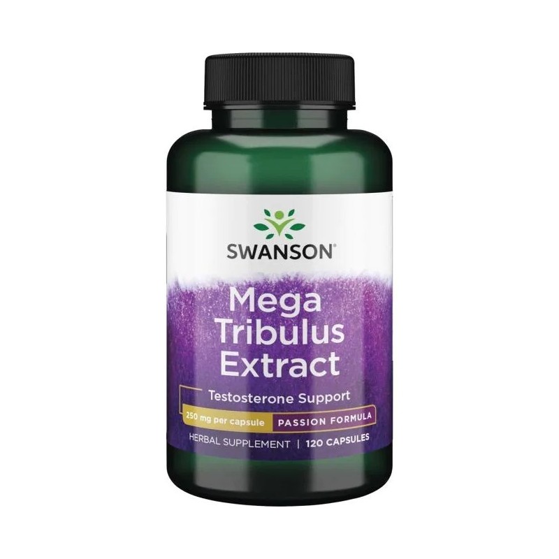 Swanson Mega Tribulus Extract, 250mg - 120 Capsule Beneficii TRIBULUS: creste in mod natural nivelul de testosteron, imbunatates