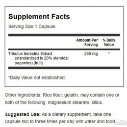 Swanson Mega Tribulus Extract, 250mg - 120 Capsule Beneficii TRIBULUS: creste in mod natural nivelul de testosteron, imbunatates