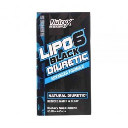 Lipo-6 Black Diuretic - 80 Capsule, diuretic complet natural, ajuta la eliminarea excesului de apa din organism Beneficii Lipo-6