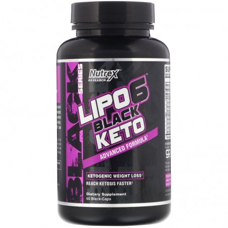 Nutrex Lipo-6 Black Keto (arzator de grasimi) - 60 Capsule