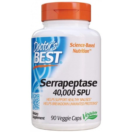 Doctor's Best Serrapeptase - 40 000 SPU - 90 Capsule