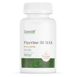 Piperine 30 mg MAX, 90 Tablete (piper negru)- Poate ajuta la slabire, are proprietati puternice de curatare Beneficii- supliment