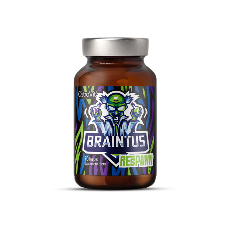 OstroVit Braintus Respawn 90 Capsule Beneficii Braintus Respawn- combinatie unica de ingrediente, ajuta la reglarea ritmului cir