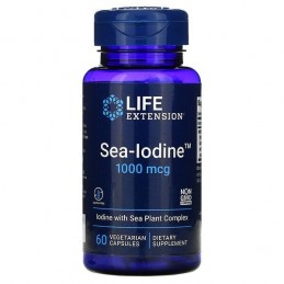 Iodina de mare, 1000mcg, 60 Capsule, Esential pentru sustinerea sanatatii tiroidei, sprijina niveluri sanatoase de iod Beneficii