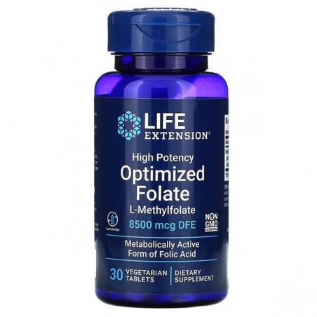 Life Extension High Potency Optimized Folate - 30 Tablete (folat optimizat de inalta potenta)