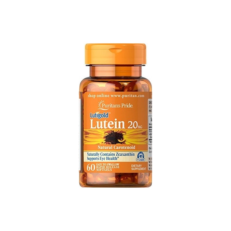 PURITAN'S PRIDE Luteina (cu Zeaxantina) 20mg - 60 Capsule Beneficii Luteina- este un supliment alimentar care: suprima inflamati