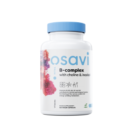 Osavi B-Complex with Choline & Inositol - 120 Capsule Beneficii B-Complex cu Colina si Inositol- Vitaminele B1, B3, B6, B7 si B1