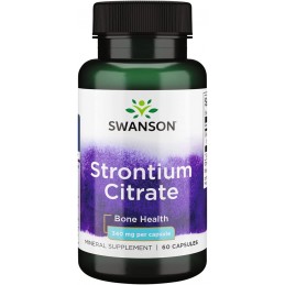 Swanson Strontium Citrate, 340mg - 60 Capsule Beneficii Strontium- strontiul este unul dintre cele mai abundente elemente de pe 