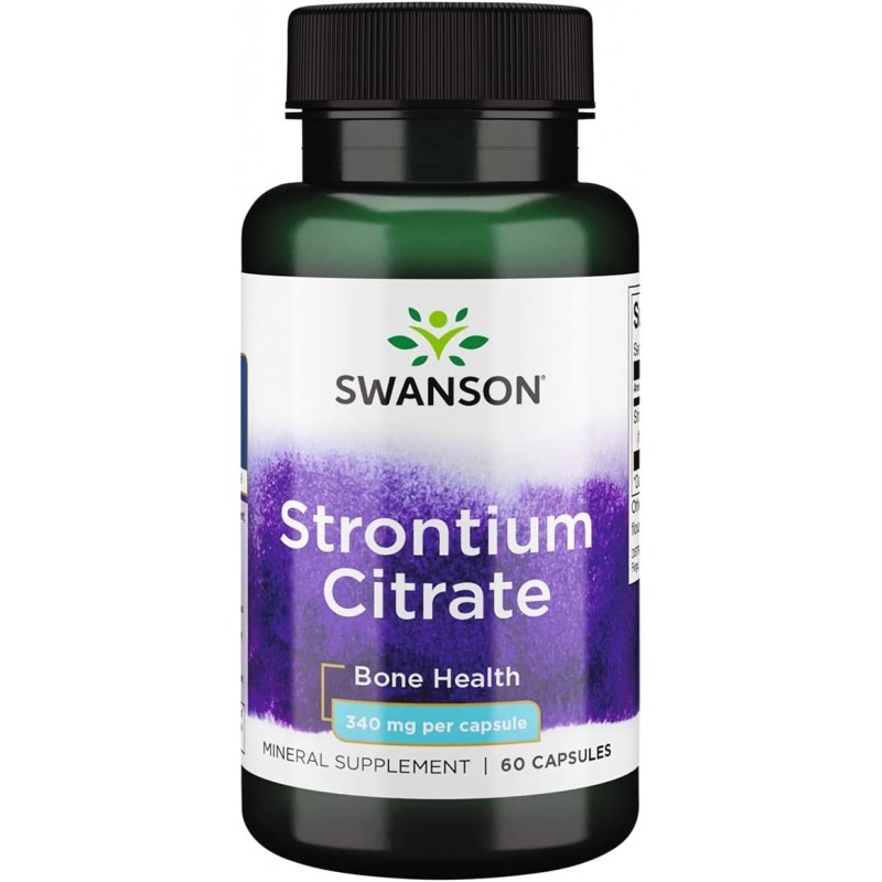 Swanson Strontium Citrate, 340mg - 60 Capsule Beneficii Strontium- strontiul este unul dintre cele mai abundente elemente de pe 