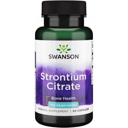 Swanson Strontium Citrate, 340mg - 60 Capsule