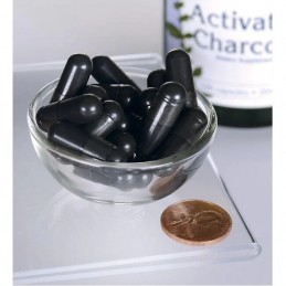 Activated Charcoal (Carbune activat) 260 mg, 120 Capsule- Ajuta in detoxifiere, suport pentru sanatatea rinichilor Beneficiile c