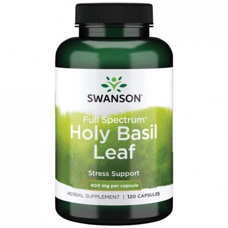 Swanson Holy Basil Leaf (Sfantul Busuioc) 400mg - 120 Capsule