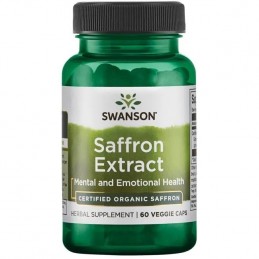 Swanson Saffron Extract 2% Safranal, 30mg - 60 Capsule Beneficii Sofran: promoveaza o stare de spirit buna si echilibrul mental,