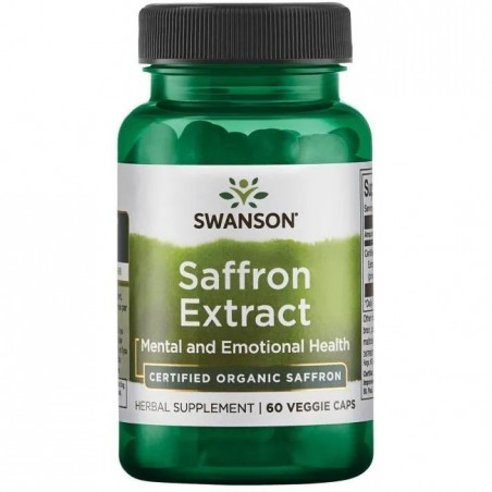 Swanson Saffron Extract 2% Safranal, 30mg - 60 Capsule