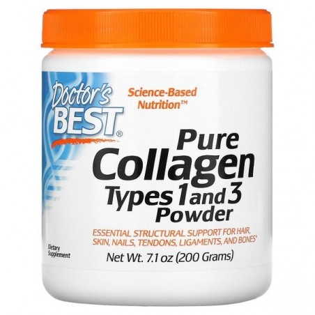 Doctor's Best Pure Collagen (Tip 1&3) Pudra - 200 grame